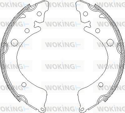 Woking Z4350.00 - Гальмівні колодки autozip.com.ua