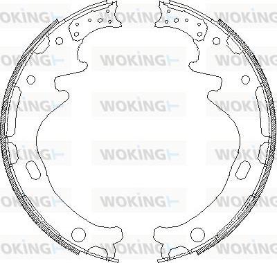 Woking Z4358.00 - Гальмівні колодки autozip.com.ua