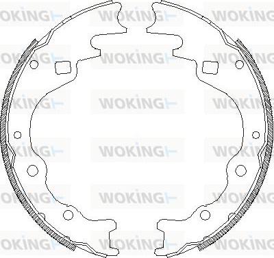 Woking Z4365.00 - Гальмівні колодки autozip.com.ua