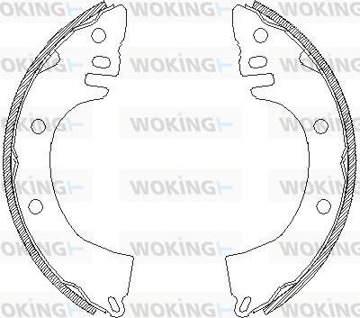 Woking Z4368.00 - Гальмівні колодки autozip.com.ua