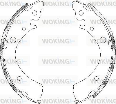 Woking Z4367.00 - Гальмівні колодки autozip.com.ua