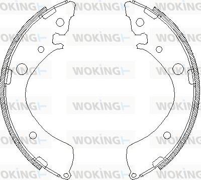 Woking Z4367.01 - Гальмівні колодки autozip.com.ua