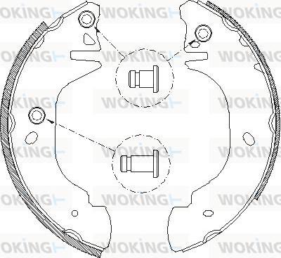 Woking Z4305.00 - Гальмівні колодки autozip.com.ua