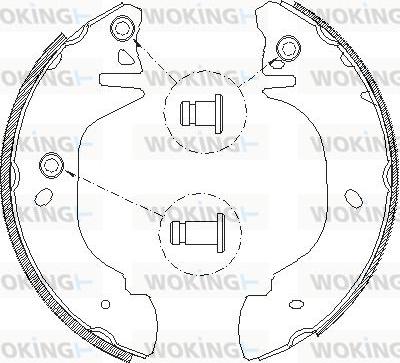 Woking Z4305.01 - Гальмівні колодки autozip.com.ua