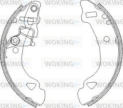 Woking Z4303.00 - Гальмівні колодки autozip.com.ua