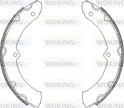 Woking Z4314.00 - Гальмівні колодки autozip.com.ua