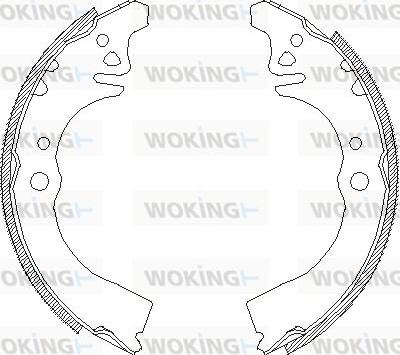 Woking Z4389.00 - Гальмівні колодки autozip.com.ua