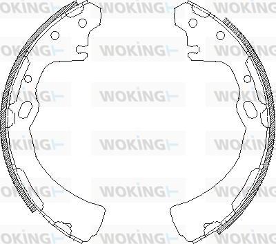 Woking Z4384.00 - Гальмівні колодки autozip.com.ua