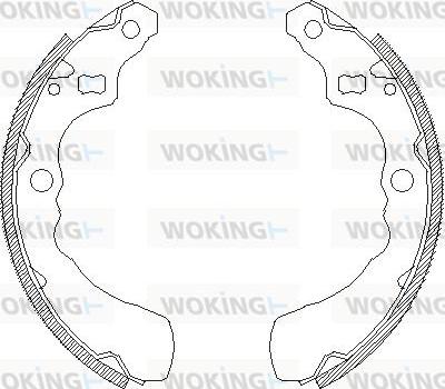 Woking Z4381.00 - Гальмівні колодки autozip.com.ua