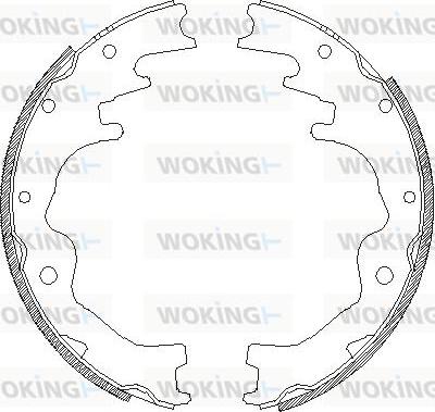 Woking Z4388.00 - Гальмівні колодки autozip.com.ua
