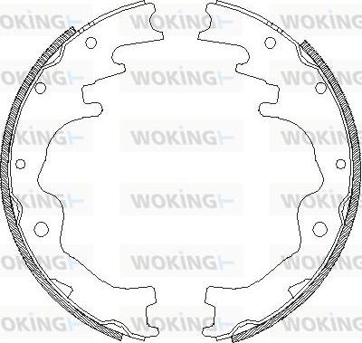 Woking Z4388.01 - Гальмівні колодки autozip.com.ua