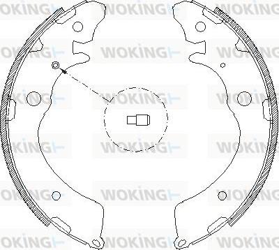 Woking Z4383.00 - Гальмівні колодки autozip.com.ua