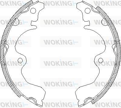 Woking Z4334.00 - Гальмівні колодки autozip.com.ua