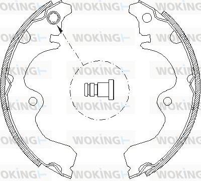 Woking Z4334.01 - Гальмівні колодки autozip.com.ua