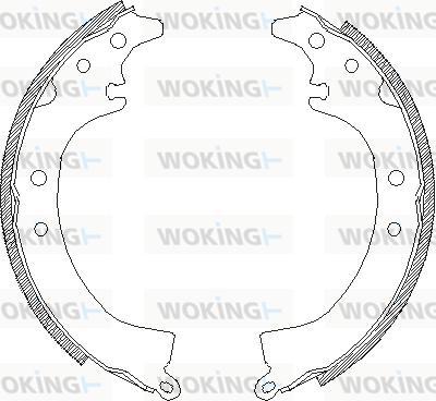 Woking Z4336.00 - Гальмівні колодки autozip.com.ua