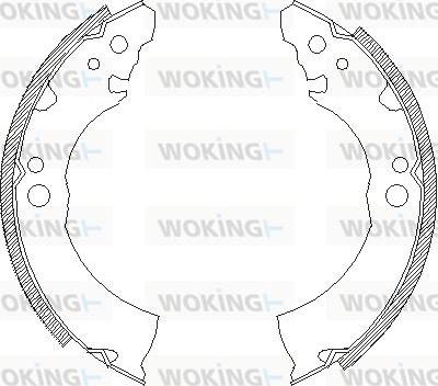 Woking Z4331.00 - Гальмівні колодки autozip.com.ua