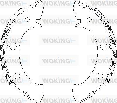 Woking Z4328.00 - Гальмівні колодки autozip.com.ua