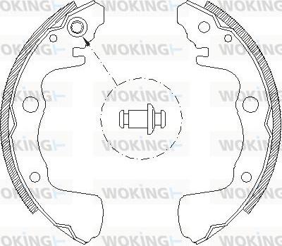 Woking Z4373.00 - Гальмівні колодки autozip.com.ua