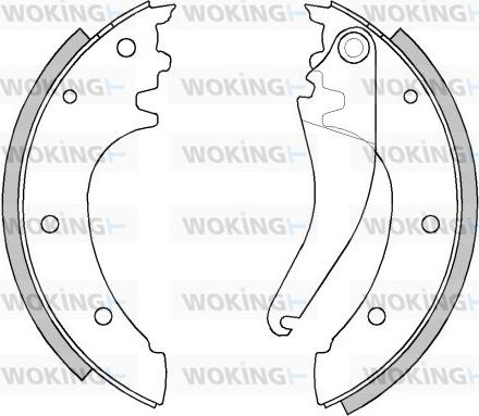 Woking Z4290.00 - Гальмівні колодки autozip.com.ua