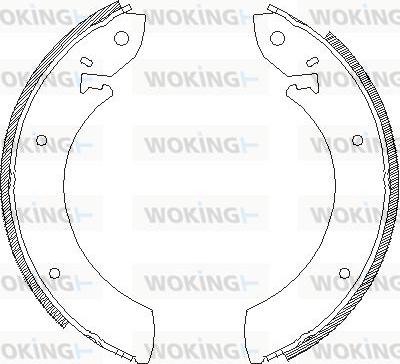 Woking Z4245.00 - Гальмівні колодки autozip.com.ua