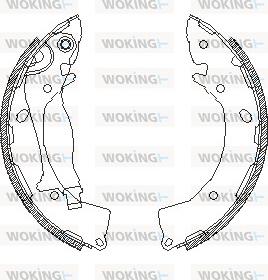 Woking Z4248.01 - Гальмівні колодки autozip.com.ua