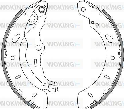 Woking Z4256.00 - Гальмівні колодки autozip.com.ua