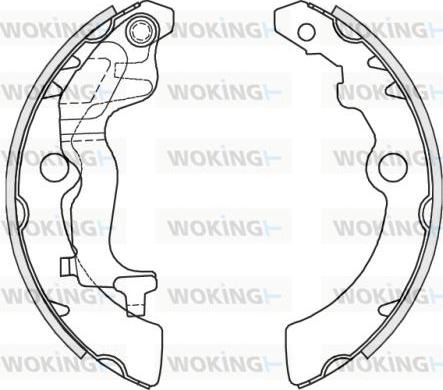 Woking Z4251.00 - Гальмівні колодки autozip.com.ua