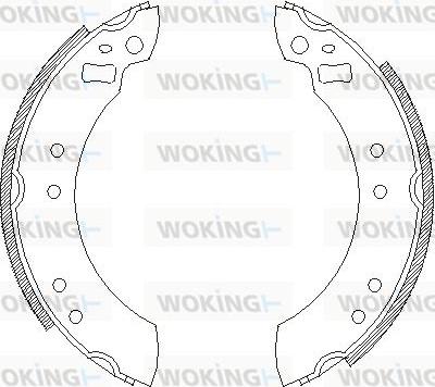 Woking Z4253.00 - Гальмівні колодки autozip.com.ua
