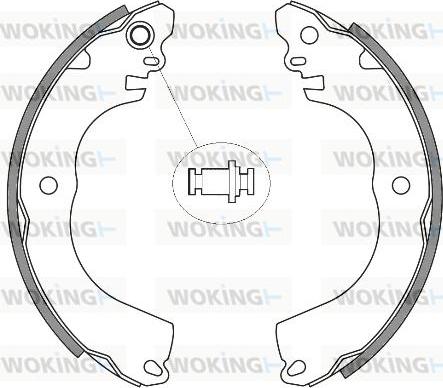 Woking Z4257.00 - Гальмівні колодки autozip.com.ua