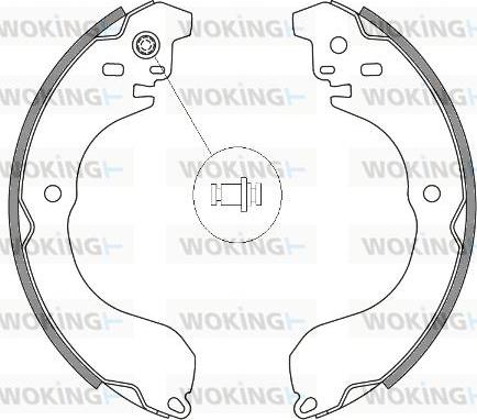 Woking Z4265.00 - Гальмівні колодки autozip.com.ua