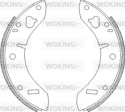 Woking Z4205.00 - Гальмівні колодки autozip.com.ua