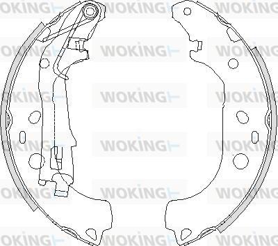 Woking Z4206.00 - Гальмівні колодки autozip.com.ua