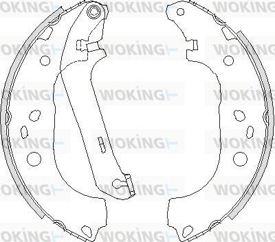 Woking Z4206.01 - Гальмівні колодки autozip.com.ua