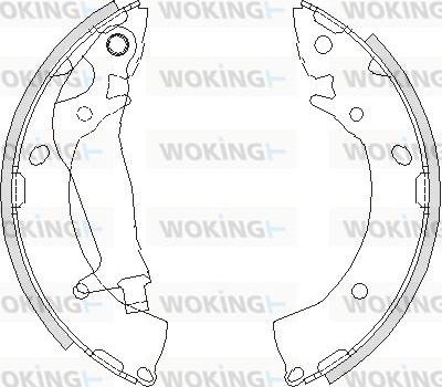 Woking Z4203.00 - Гальмівні колодки autozip.com.ua