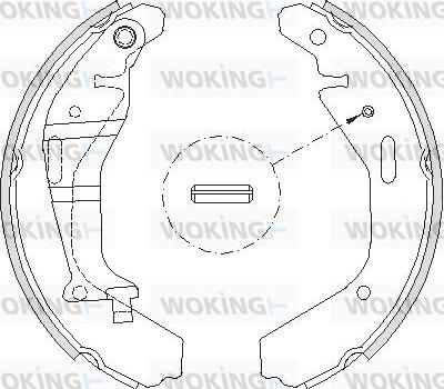 Woking Z4202.00 - Гальмівні колодки autozip.com.ua