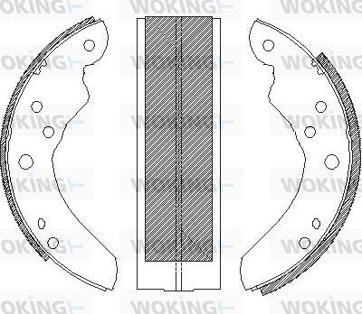 Woking Z4214.00 - Гальмівні колодки autozip.com.ua