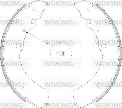 Woking Z4216.00 - Гальмівні колодки autozip.com.ua