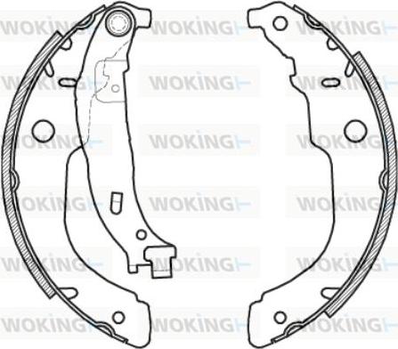 Woking Z4212.00 - Гальмівні колодки autozip.com.ua