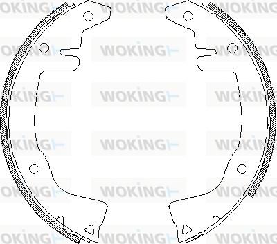 Woking Z4281.00 - Гальмівні колодки autozip.com.ua