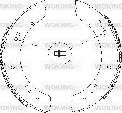 Woking Z4283.00 - Гальмівні колодки autozip.com.ua