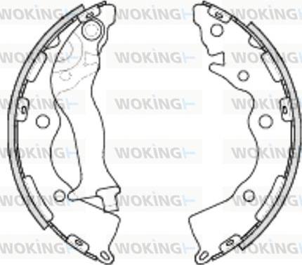 Woking Z4234.00 - Гальмівні колодки autozip.com.ua