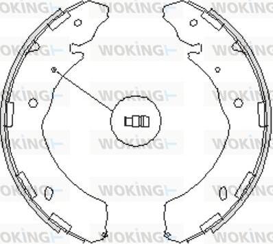 Woking Z4236.00 - Гальмівні колодки autozip.com.ua