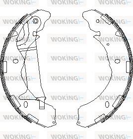 Woking Z4236.02 - Гальмівні колодки autozip.com.ua