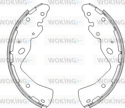 Woking Z4232.01 - Гальмівні колодки autozip.com.ua