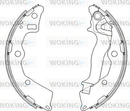 Woking Z4225.01 - Гальмівні колодки autozip.com.ua