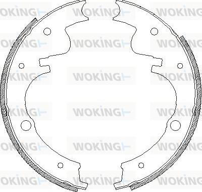 Woking Z4226.00 - Гальмівні колодки autozip.com.ua