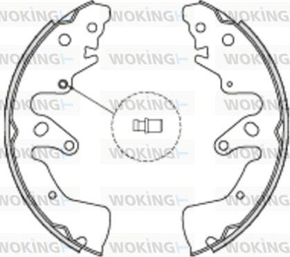 Woking Z4228.00 - Гальмівні колодки autozip.com.ua