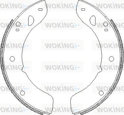 Woking Z4222.00 - Гальмівні колодки autozip.com.ua