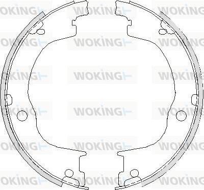 Woking Z4749.00 - Колодки стояночного тормоза пр-во Remsa Chevrolet Captiva Antara Z4749.00 WOKING autozip.com.ua