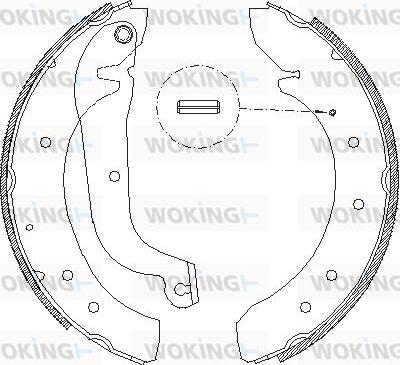 Woking Z4719.01 - Гальмівні колодки autozip.com.ua